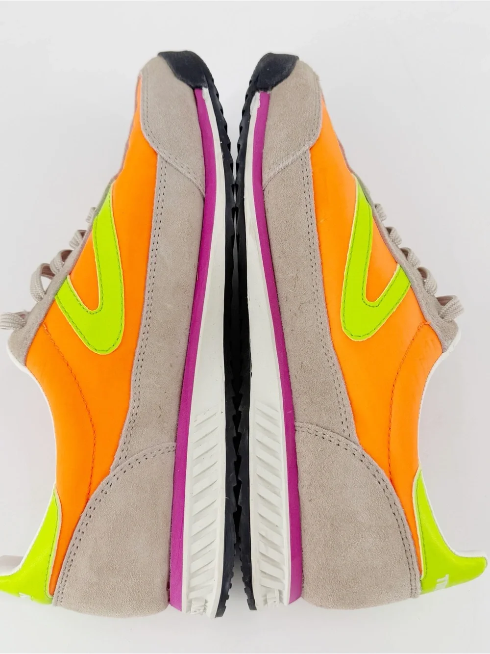 Tretorn Rawlins 10 Sneakers Suede & Neon 9.5